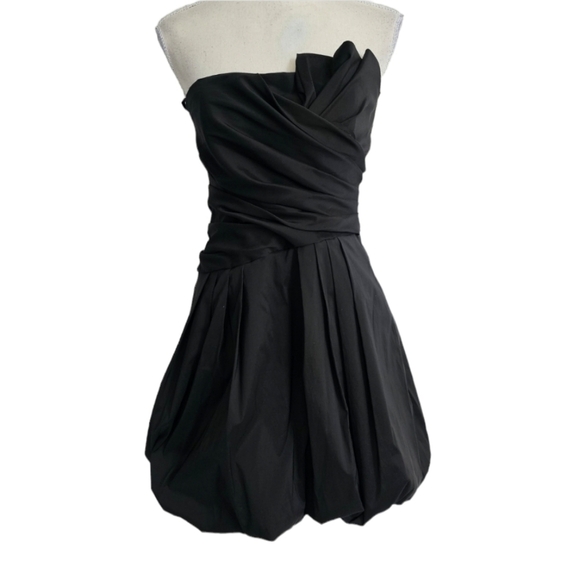 Vintage Betsy & Adam by Linda Bernell Black Bubble Cocktail Dress - Picture 3 of 11